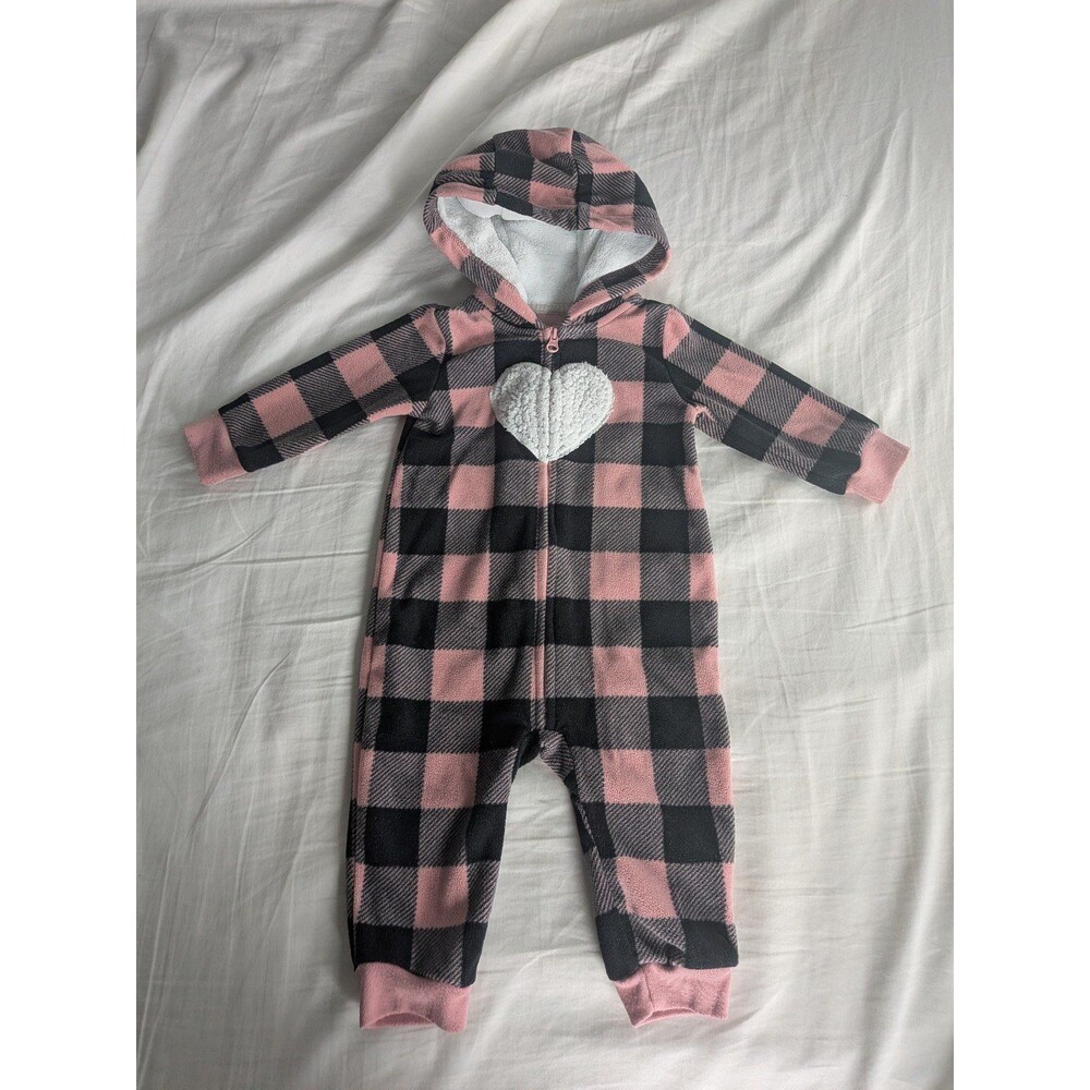 Carter's Hooded Fleece Onesie, 9m